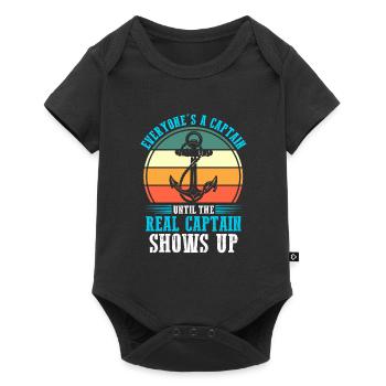 Captain Boat Captains Cadeau - Body à manches courtes Premium Bébé - noir - Devant