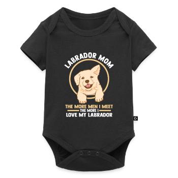 labrador maman labrador propriétaire chien labradors - Body à manches courtes Premium Bébé - noir - Devant
