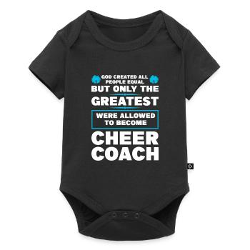 coach cheer sport cheer coach gift - Baby Premium short-sleeve bodysuit - black - Front