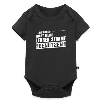 Lehrer Beruf Schullehrer Geschenk - Baby Premium Kurzarmbody - Schwarz - Vorne