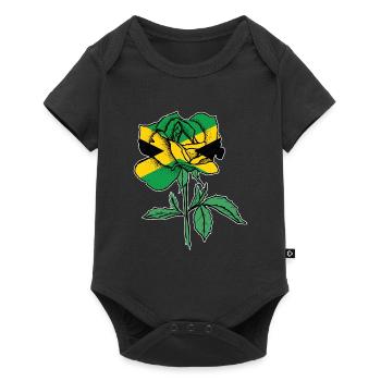 Flag Rose German German Flag Gift - Baby Premium short-sleeve bodysuit - black - Front