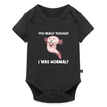 Axolotel Axolotl-Liebhaber Axolotls Geschenk - Baby Premium Kurzarmbody - Schwarz - Vorne