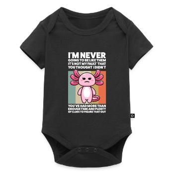 Axolotel Axolotl Lover Axolotls Cadeau - Body à manches courtes Premium Bébé - noir - Devant