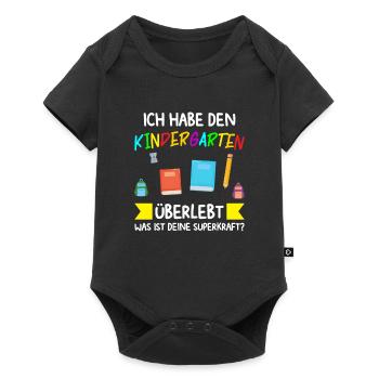 Kindergarten Abschluss Kindergarten-Abschluss Gesc - Baby Premium Kurzarmbody - Schwarz - Vorne