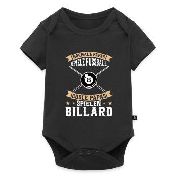 Vater Billard Billard Vater Billard Geschenk - Baby Premium Kurzarmbody - Schwarz - Vorne