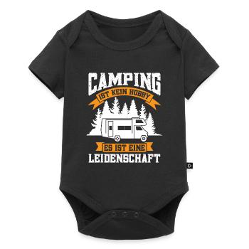 Campen camper Wanderung Geschenk - Baby Premium Kurzarmbody - Schwarz - Vorne