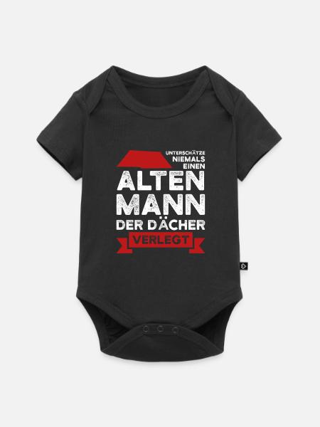 Dachdecker Beruf Dachdecken Geschenk - Baby Premium Kurzarmbody - Schwarz