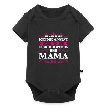 Ergotherapeutin Mama Ergotherapie Geschenk - Baby Premium Kurzarmbody - Schwarz - Vorne