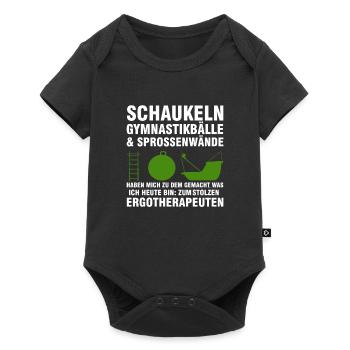 Ergotherapeut Beruf Ergotherapie Geschenk - Baby Premium Kurzarmbody - Schwarz - Vorne
