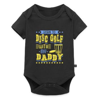 Born To Disc Golf With My Daddy Disc Golf - Baby Premium short-sleeve bodysuit - black - Front