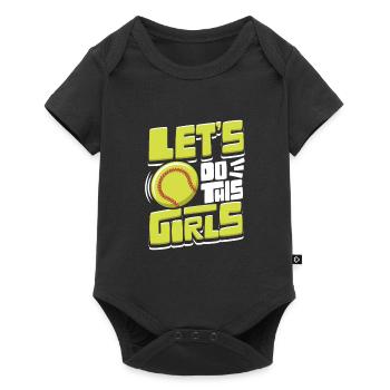 Softball Women Lets Do This Girls - Baby Premium short-sleeve bodysuit - black - Front