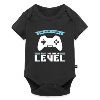 Gaming Zocken Konsole Geschenk - Baby Premium Kurzarmbody - Schwarz - Vorne