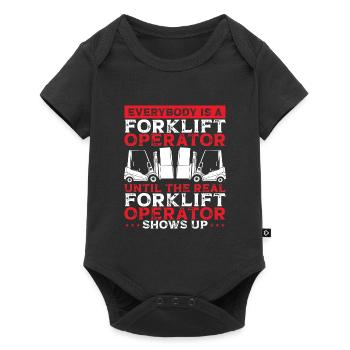 Forklift Operator - Baby Premium short-sleeve bodysuit - black - Front