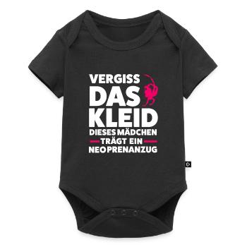 Taucherin Tauchen Tauchanzug Geschenk - Baby Premium Kurzarmbody - Schwarz - Vorne