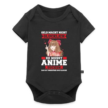 Otaku Japan Anime Merch Anime Merch Geschenk - Baby Premium Kurzarmbody - Schwarz - Vorne
