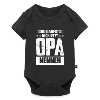 Opas Opa Opas Geschenk - Baby Premium Kurzarmbody - Schwarz - Vorne