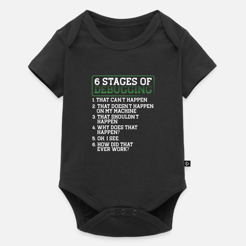 Programmieren Informatiker Coder - Baby Premium Kurzarmbody - Schwarz
