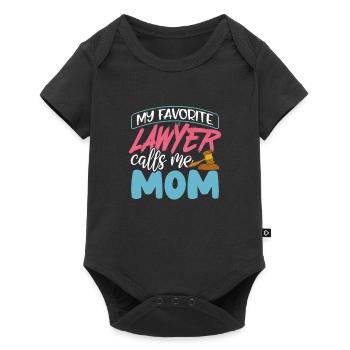 My Favorite Lawyer Calls Me Mom Mothers Day Gift - Baby Premium short-sleeve bodysuit - black - Front