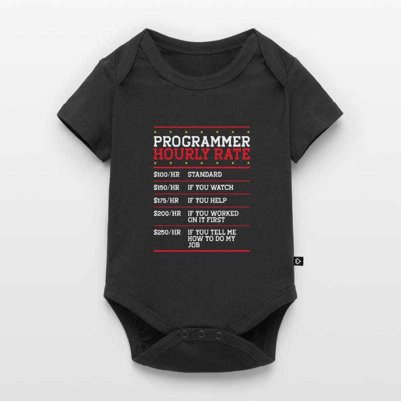 Programmer Hourly Rate Support Coder Labor IT Baby Premium short-sleeve bodysuit