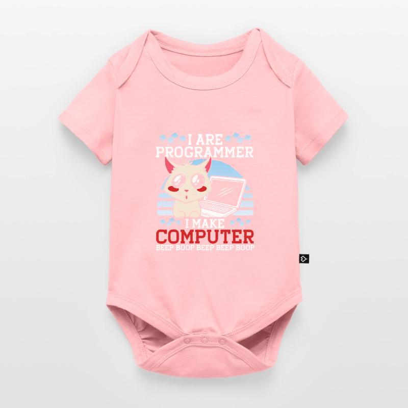 Je suis programmeur Funny Cat Coder Computer Kitty Body à manches courtes Premium Bébé