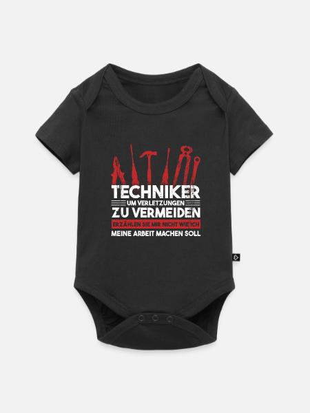 Techniker Beruf Fachmann Technik Geschenk - Baby Premium Kurzarmbody - Schwarz