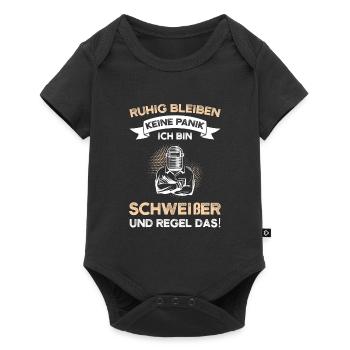 Schweißer Beruf Schweisser Geschenk - Baby Premium Kurzarmbody - Schwarz - Vorne