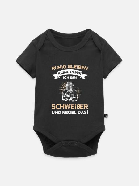 Schweißer Beruf Schweisser Geschenk - Baby Premium Kurzarmbody - Schwarz