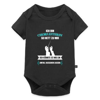 Chorleiterin Beruf Chor Geschenk - Baby Premium Kurzarmbody - Schwarz - Vorne