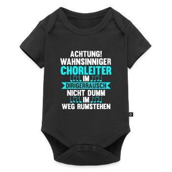 Chorleiter Beruf Dirigent Geschenk - Baby Premium Kurzarmbody - Schwarz - Vorne