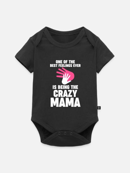 Mama Oma Oma Geschenk - Baby Premium Kurzarmbody - Schwarz