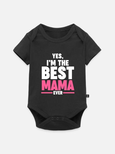 Mama Oma Oma Geschenk - Baby Premium Kurzarmbody - Schwarz