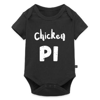 Chicken Pi - Math - Baby Premium Kurzarmbody - Schwarz - Vorne