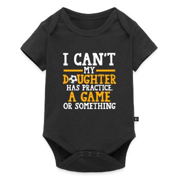 Soccer Mom Tochter Soccer Mom Sport Geschenk - Baby Premium Kurzarmbody - Schwarz - Vorne