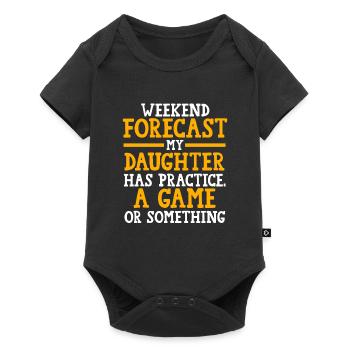 Soccer Mom Tochter Soccer Mom Sport Geschenk - Baby Premium Kurzarmbody - Schwarz - Vorne