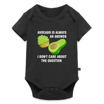 Avocados Avocado Avocado-Liebhaber Geschenk - Baby Premium Kurzarmbody - Schwarz - Vorne