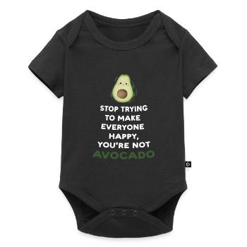 Avocados Avocado Avocado-Liebhaber Geschenk - Baby Premium Kurzarmbody - Schwarz - Vorne