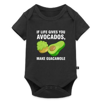 Avocados Avocado Avocado-Liebhaber Geschenk - Baby Premium Kurzarmbody - Schwarz - Vorne