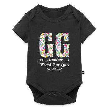 Großmutter GG Oma Geschenk - Baby Premium Kurzarmbody - Schwarz - Vorne