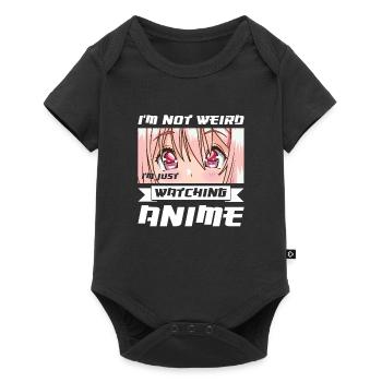 Anime merch Anime Anime Merchandise Geschenk - Baby Premium Kurzarmbody - Schwarz - Vorne