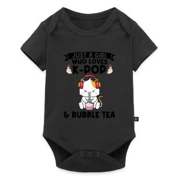 Blase Tee kpop Blase Tee Katze Katze Lover Geschen - Baby Premium Kurzarmbody - Schwarz - Vorne