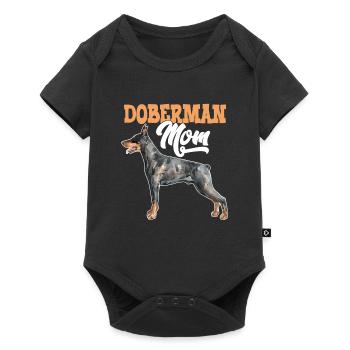 Doberman Dog Doberman Mom - Baby Premium short-sleeve bodysuit - black - Front