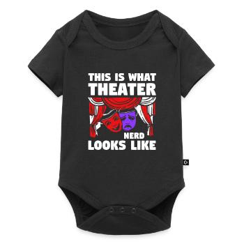 Theater Broadway-Musical Geschenk - Baby Premium Kurzarmbody - Schwarz - Vorne