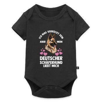 Hund Hundebesitzer Hund Hundebesitzer Geschenk - Baby Premium Kurzarmbody - Schwarz - Vorne