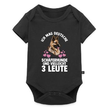 Hund Hundebesitzer Hund Hundebesitzer Geschenk - Baby Premium Kurzarmbody - Schwarz - Vorne