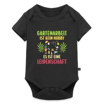 Gartenarbeit Garten Gärtner Geschenk - Baby Premium Kurzarmbody - Schwarz - Vorne