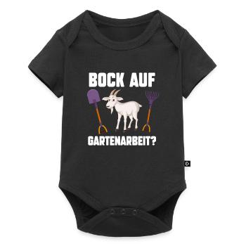 Gartenarbeit Garten Pflanzen Geschenk - Baby Premium Kurzarmbody - Schwarz - Vorne