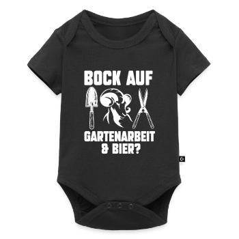 Gartenarbeit Garten Gärtnern Geschenk - Baby Premium Kurzarmbody - Schwarz - Vorne