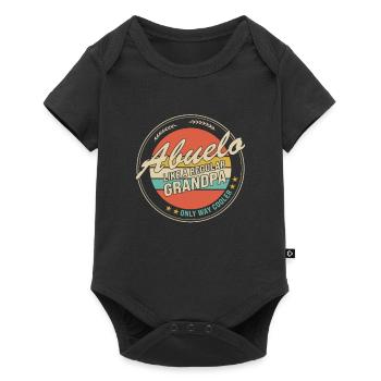 Großvater Abuelo Großvater Familie Geschenk - Baby Premium Kurzarmbody - Schwarz - Vorne