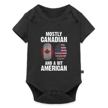Kanadisch Amerikanisch Kanadisch Amerikanisches Ge - Baby Premium Kurzarmbody - Schwarz - Vorne