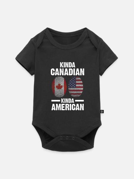 Kanadisch Amerikanisch Kanadisch Amerikanisches Ge - Baby Premium Kurzarmbody - Schwarz